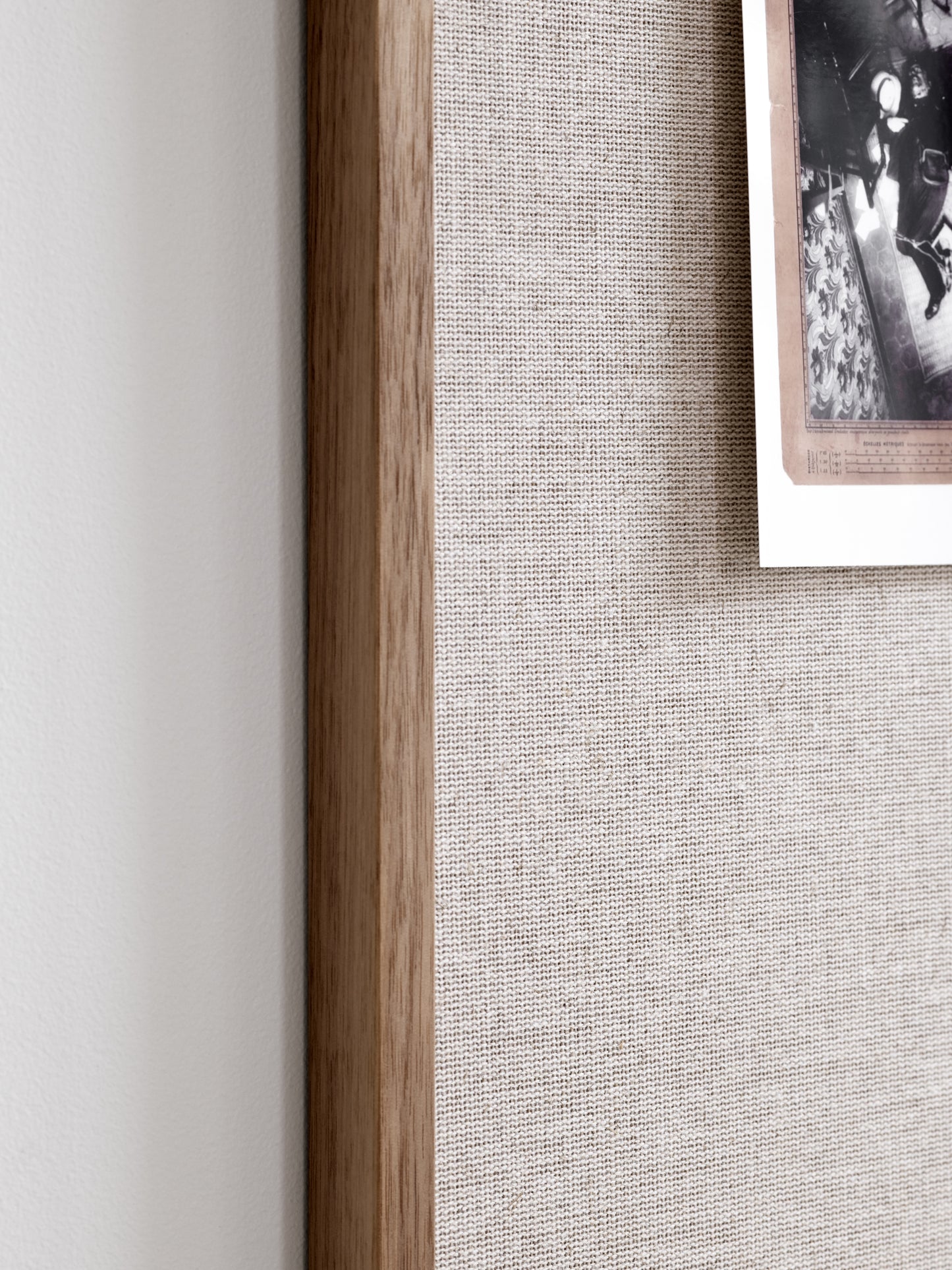 Wood linen opslagstavle