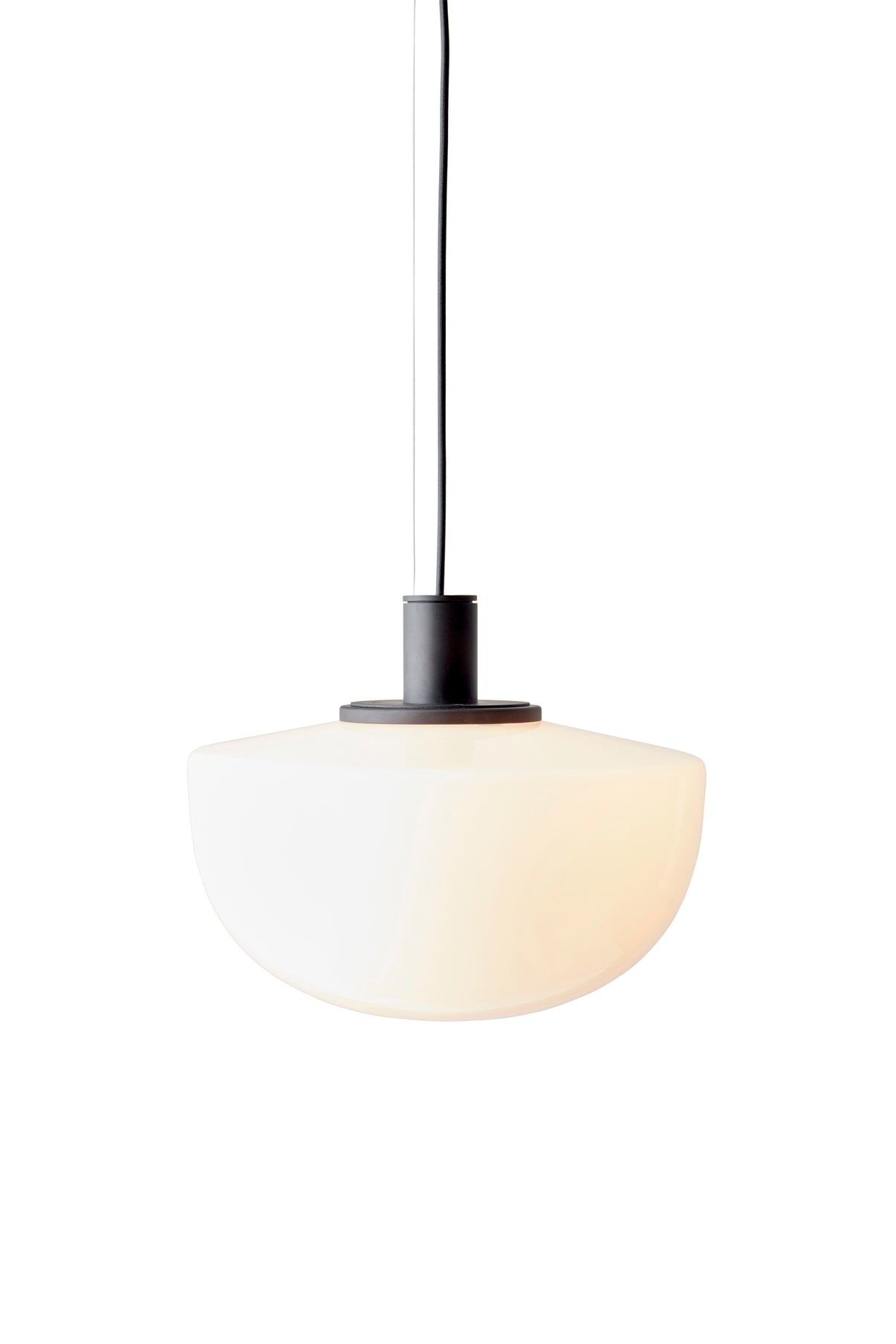 Bank Pendant - halvkuppel formet opal lampe